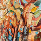 a painting of a tree with lots of leaves