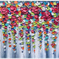 a painting of a bunch of paper flowers