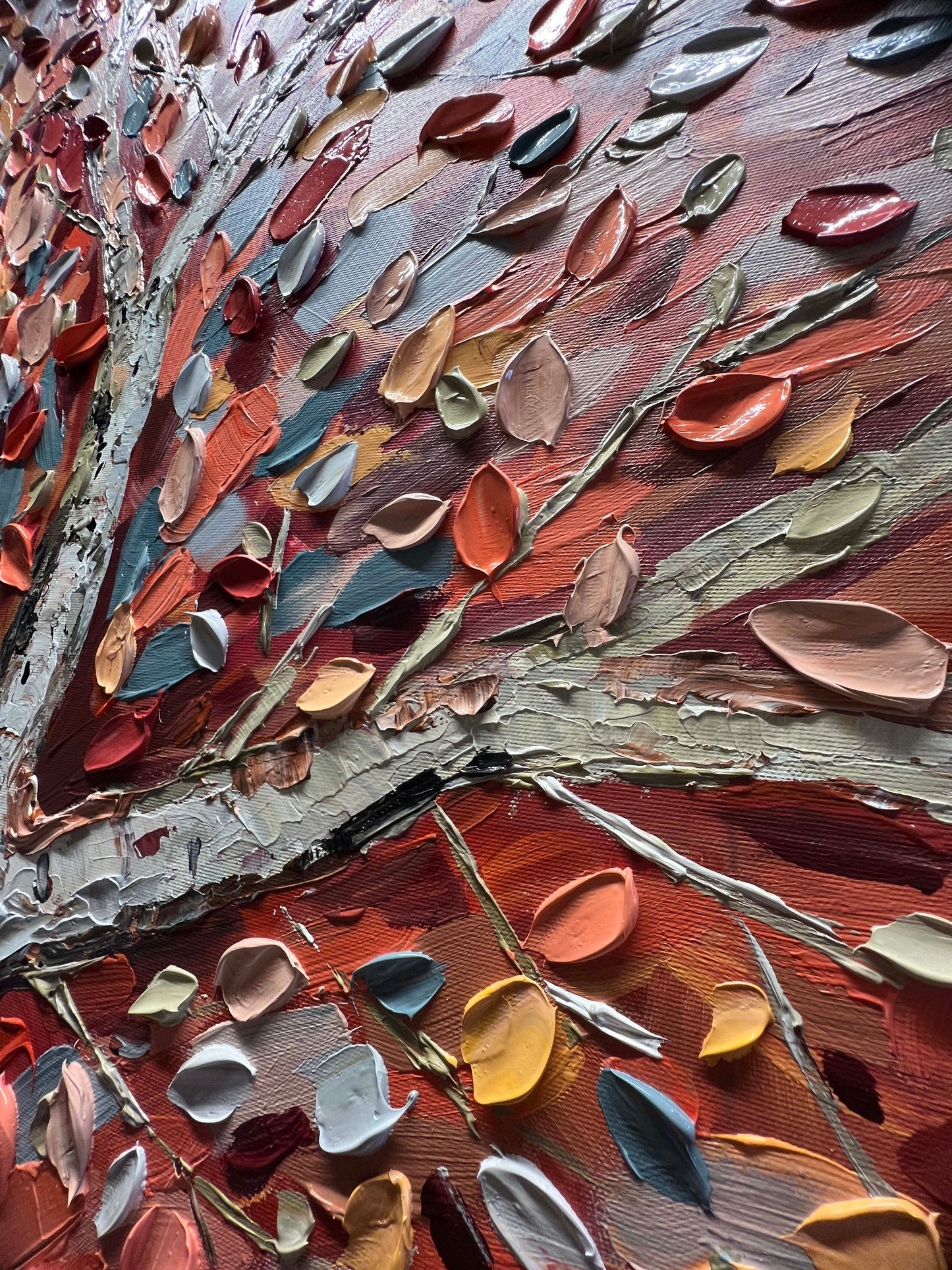 a close up of a tree with lots of leaves on it